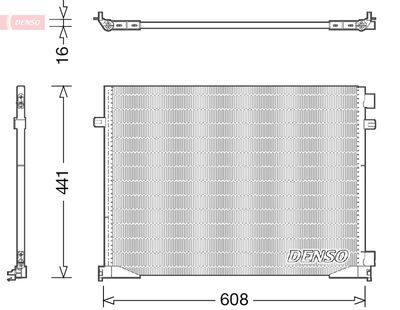 Condenser, air conditioning DENSO DCN23035