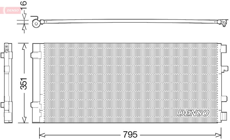 DENSO DCN23037 Condenser, air conditioning