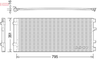 Condenser, air conditioning DENSO DCN23037
