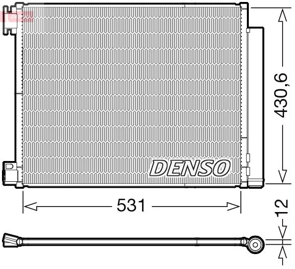 DENSO DCN23039 Condenser, air conditioning