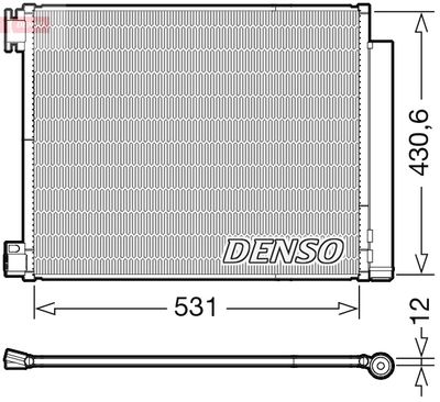Condenser, air conditioning DENSO DCN23039