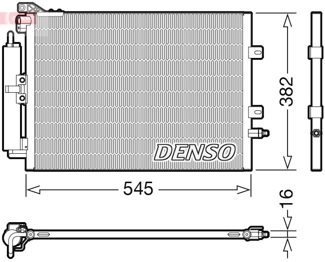 DENSO DCN23040 Condenser, air conditioning