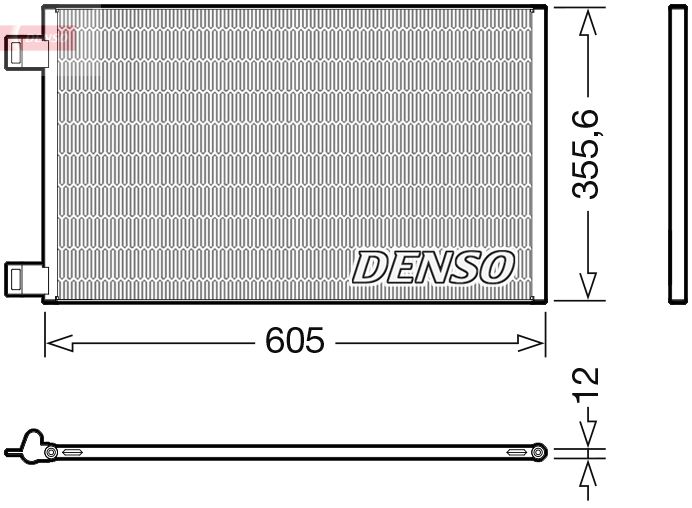 DENSO DCN23041 Condenser, air conditioning