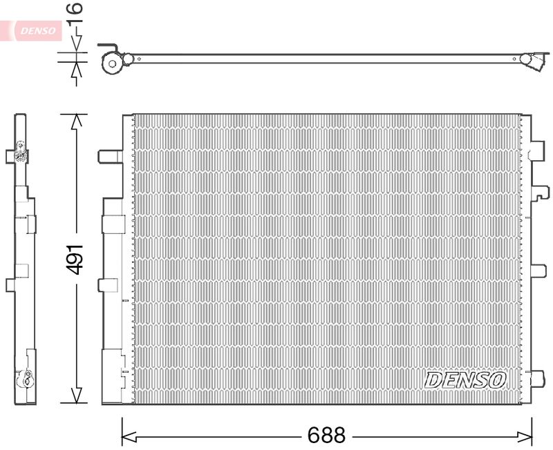 DENSO DCN23050 Condenser, air conditioning