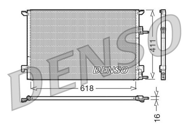 DENSO DCN25001 Condenser, air conditioning