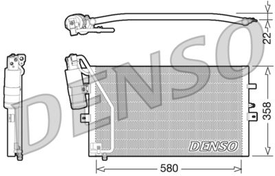 Condenser, air conditioning DENSO DCN25003