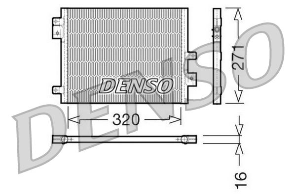DENSO DCN28002 Condenser, air conditioning