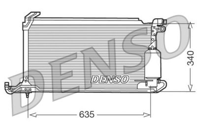 Condenser, air conditioning DENSO DCN32009