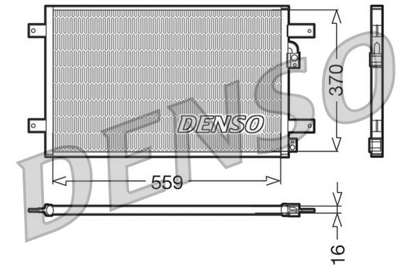 DENSO DCN32014 Condenser, air conditioning