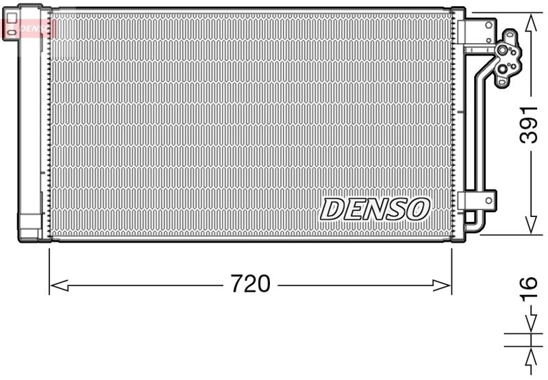 DENSO DCN32020 Condenser, air conditioning