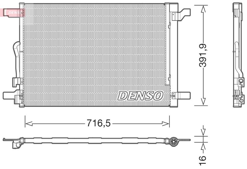 DENSO DCN32024 Condenser, air conditioning