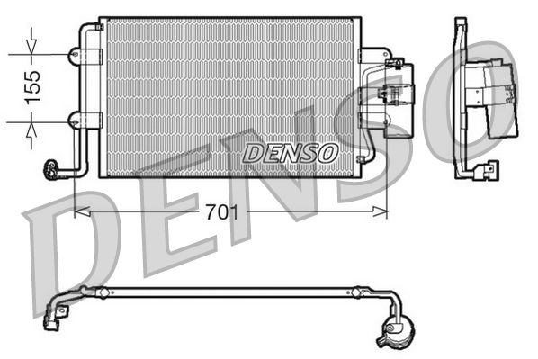 DENSO DCN32025 Condenser, air conditioning