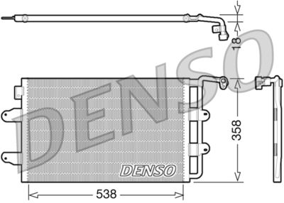 Condenser, air conditioning DENSO DCN32026