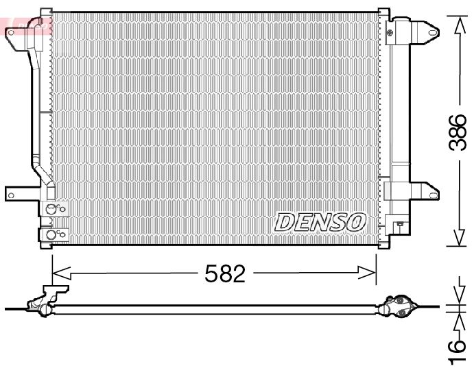 DENSO DCN32027 Condenser, air conditioning