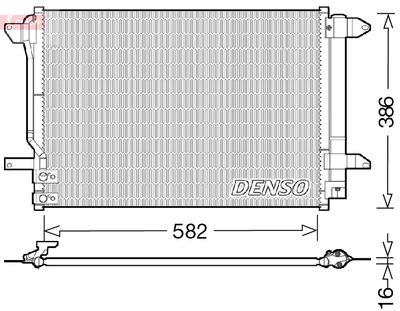 Condenser, air conditioning DENSO DCN32027