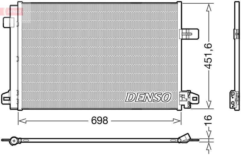 DENSO DCN32028 Condenser, air conditioning