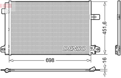 Condenser, air conditioning DENSO DCN32028