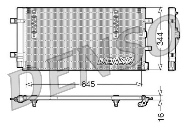 DENSO DCN32060 Condenser, air conditioning