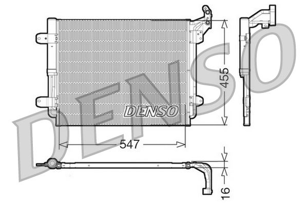 DENSO DCN32062 Condenser, air conditioning