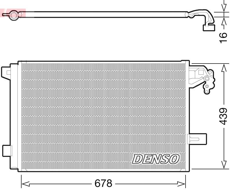 DENSO DCN32063 Condenser, air conditioning
