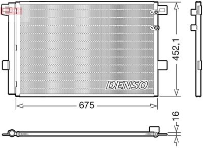 Condenser, air conditioning DENSO DCN32065