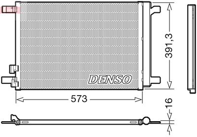 Condenser, air conditioning DENSO DCN32066