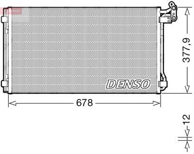 Condenser, air conditioning DENSO DCN32068