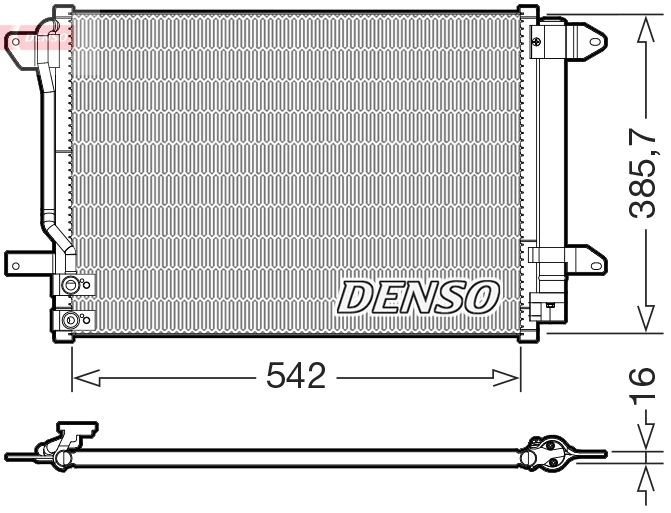DENSO DCN32072 Condenser, air conditioning