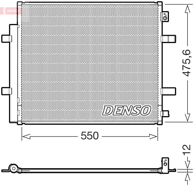 DENSO DCN32073 Condenser, air conditioning
