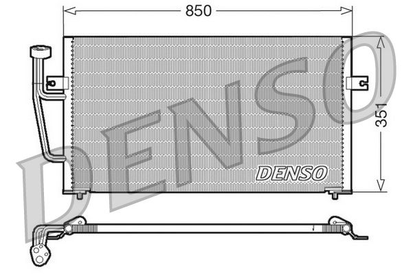 DENSO DCN33007 Condenser, air conditioning