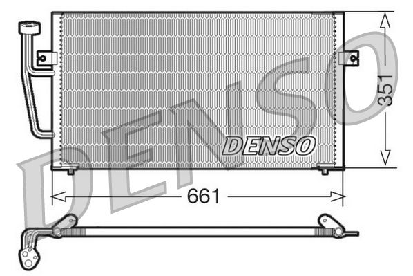 DENSO DCN33008 Condenser, air conditioning