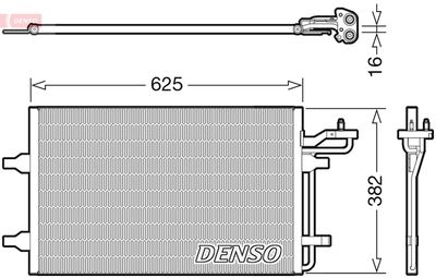 Condenser, air conditioning DENSO DCN33009