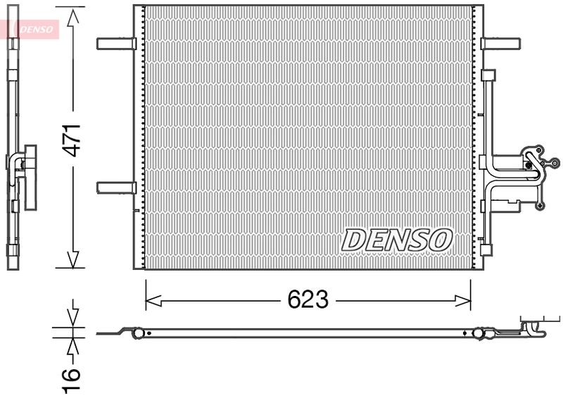 DENSO DCN33010 Condenser, air conditioning