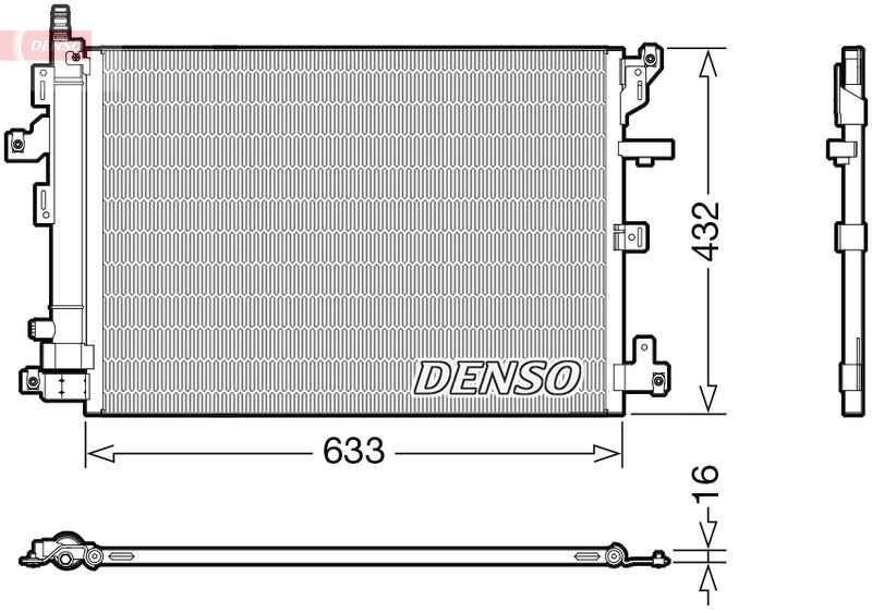 DENSO DCN33012 Condenser, air conditioning