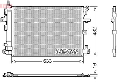 Condenser, air conditioning DENSO DCN33012