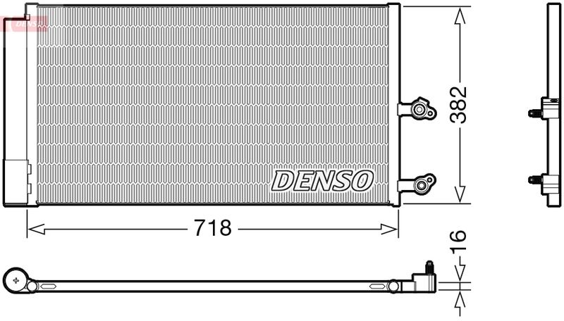DENSO DCN33014 Condenser, air conditioning