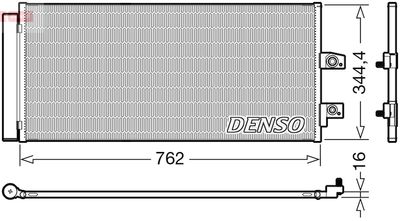 Condenser, air conditioning DENSO DCN33016