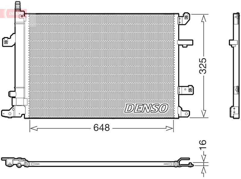 DENSO DCN33017 Condenser, air conditioning