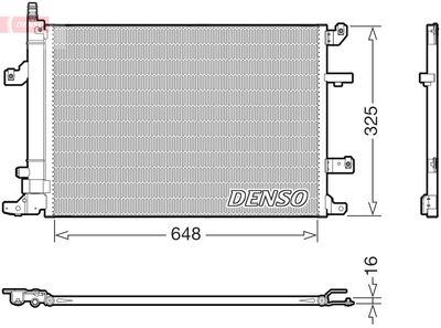 Condenser, air conditioning DENSO DCN33017