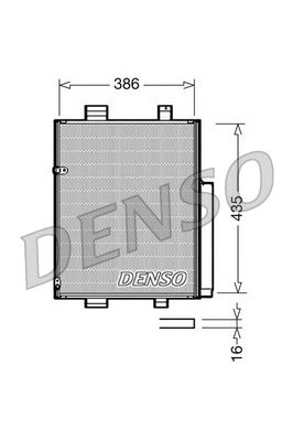 Condenser, air conditioning DENSO DCN35001