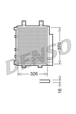 Condenser, air conditioning DENSO DCN35003
