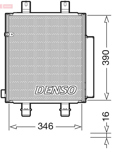 DENSO DCN35004 Condenser, air conditioning