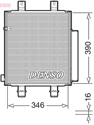 Condenser, air conditioning DENSO DCN35004