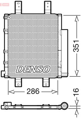 Condenser, air conditioning DENSO DCN35005