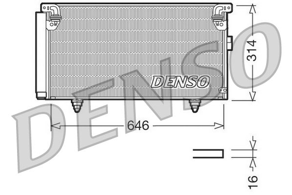 DENSO DCN36001 Condenser, air conditioning