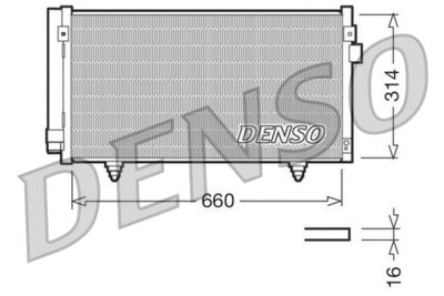 Condenser, air conditioning DENSO DCN36003