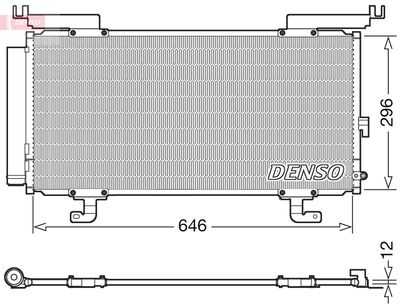 Condenser, air conditioning DENSO DCN36004