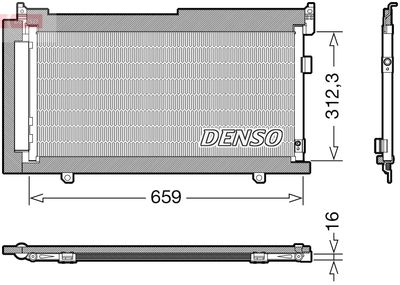Condenser, air conditioning DENSO DCN36006