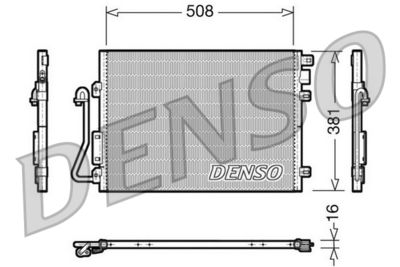 Condenser, air conditioning DENSO DCN37001