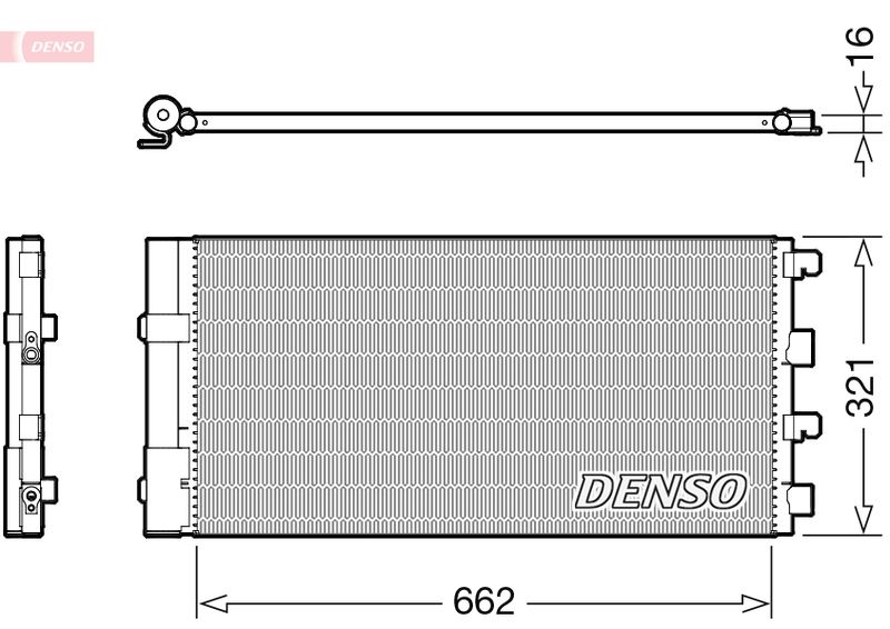 DENSO DCN37003 Condenser, air conditioning